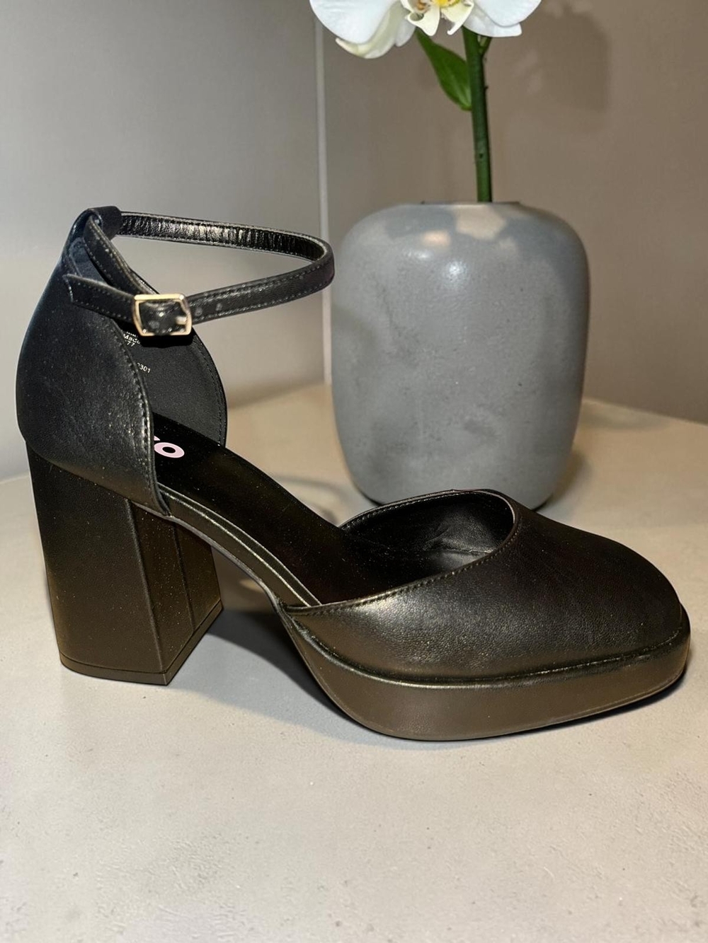 Kohl's SO Black Mary Jane Block Heel Pumps with Ankle Strap - Picture 5 of 6